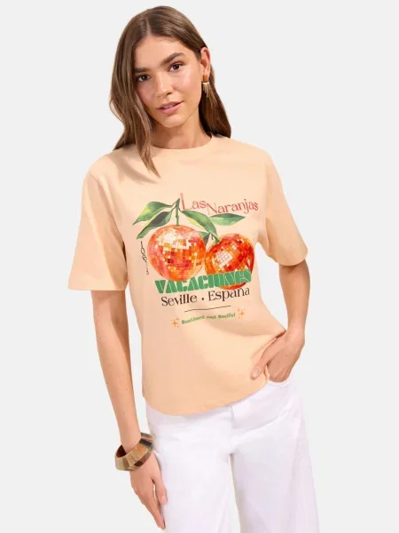 Friends Like These Tricou iarbă / portocaliu caisă / portocaliu somon verde