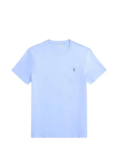 Λινό ριγέ polo Polo Ralph Lauren με κέντημα πράσινο