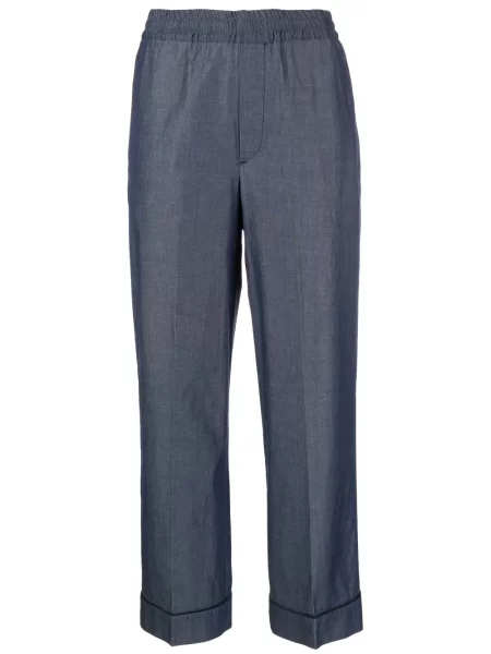 Spodnie 10 Corso Como o krotszym kroju niebieskie