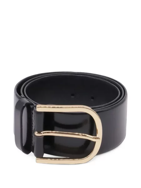 Cu centură curea Toteme din piele negru