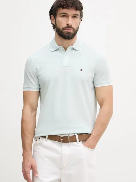 Tommy Hilfiger polo z dodatkiem lnu