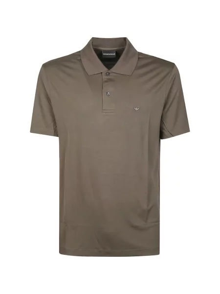 Polo Emporio Armani cu autograf maro