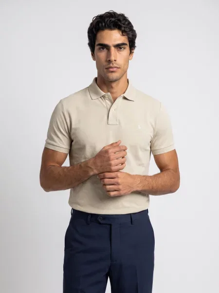 Polokošeľa Polo Ralph Lauren so sieťovinou béžová