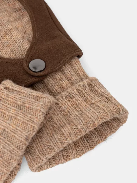 Замшеві рукавички Medicine коричневий