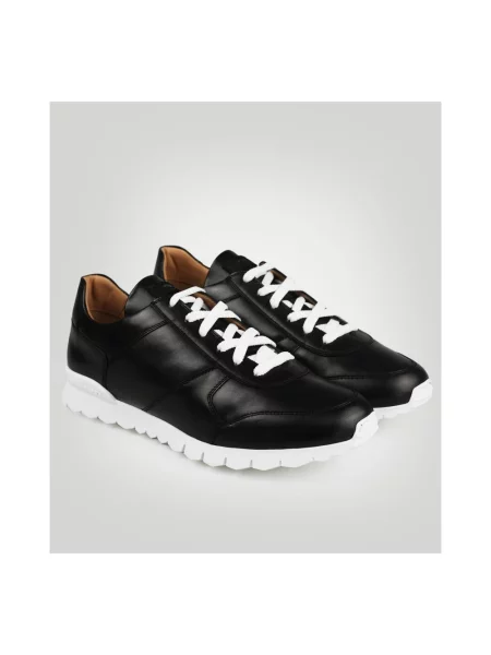 Sneakersy Kiton skórzane czarne