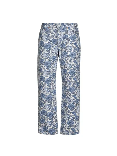 Ravne kavbojke Levi's® obrezano modra