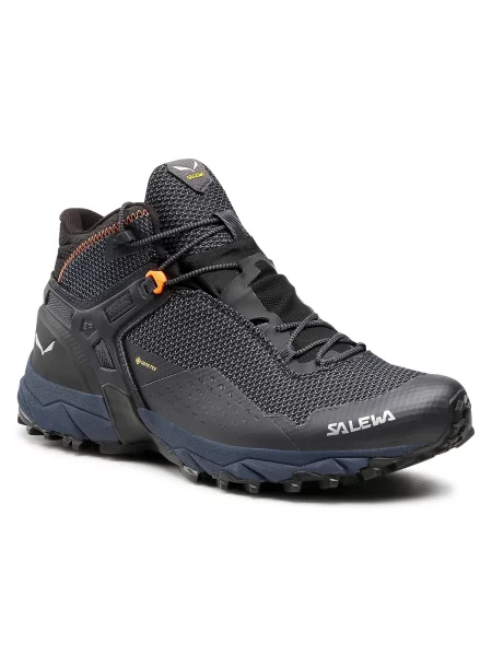 Turistiniai batai Salewa Ms Ultra Flex 2 Mid Gtx Black Out/Red Orange mėlyna