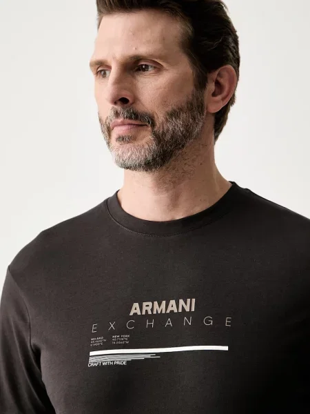 Armani Exchange férfi póló barna