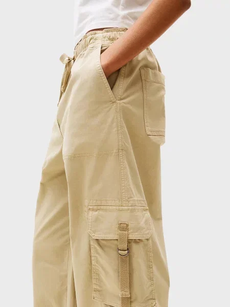 Брюки карго Tommy Jeans бежевые