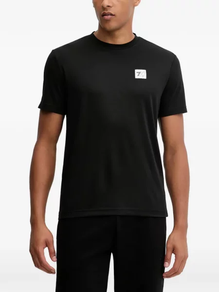 Tricou Ea7 Emporio Armani cu autograf negru