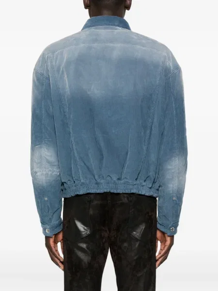 Geacă Dsquared2 de catifea cord albastru