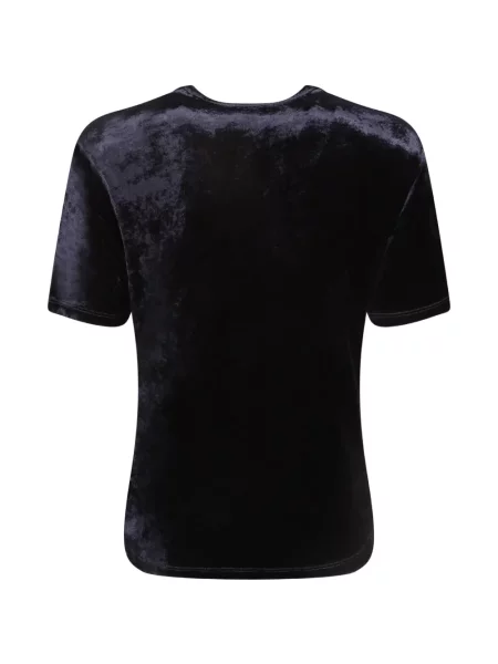 Tricou Giorgio Armani de catifea drapate albastru