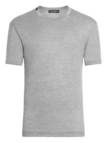 Tricou Dolce & Gabbana de mătase gri