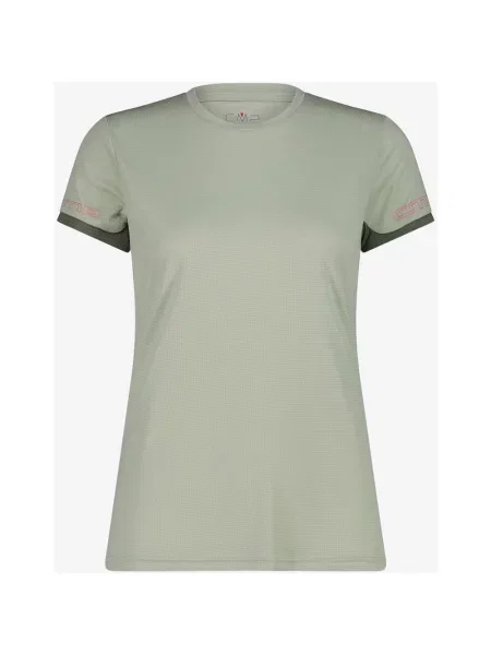 Koszulka z krótkim rękawem CMP Light Polyester pastelowy zielony