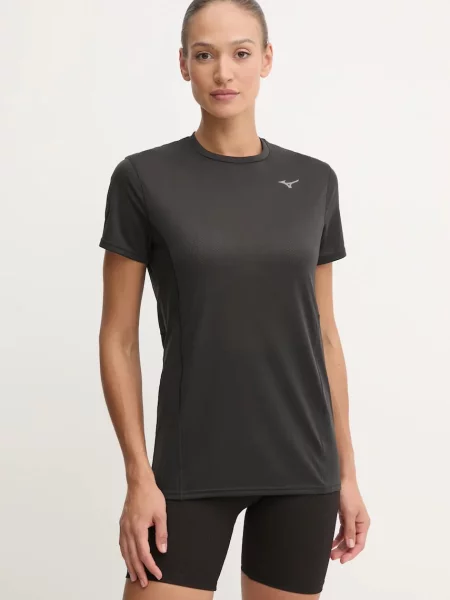 Тениска за бягане Mizuno DryAeroFlow черно