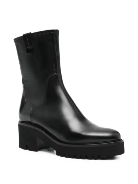 Cizme scurte Truman´s din piele chunky negru