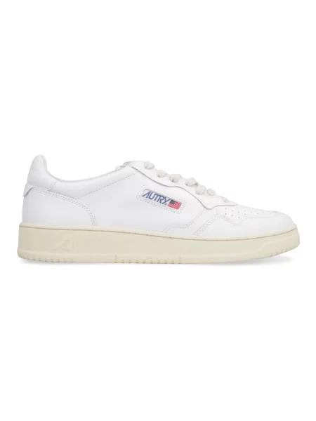 Sneakers Autry Medalist Low Man Leat/ Leat Wht/ Wht EUR 41 białe