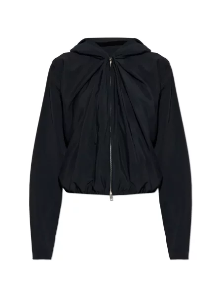 Hanorac cu glugă Alexander Wang drapat negru