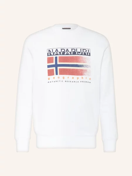 Mikina Napapijri B-Kreis C brightwhite bílá