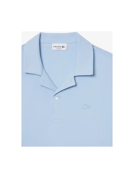 Polo Lacoste Classic Fit Textured krótki rękaw S niebieska