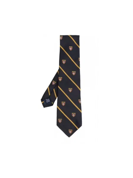 Pasek Polo Ralph Lauren z logo granatowy