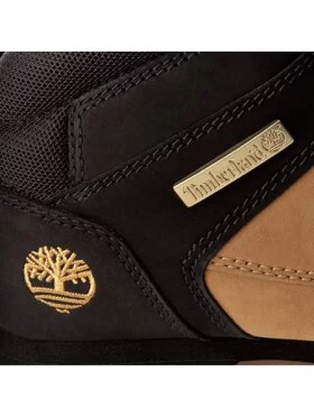 TIMBERLAND Fűzős csizma Euro Sprint Hiker dohánybarna fekete
