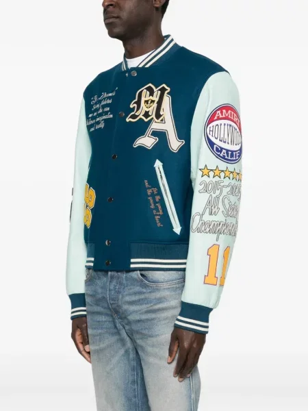 Яке тип бомбър Amiri синьо