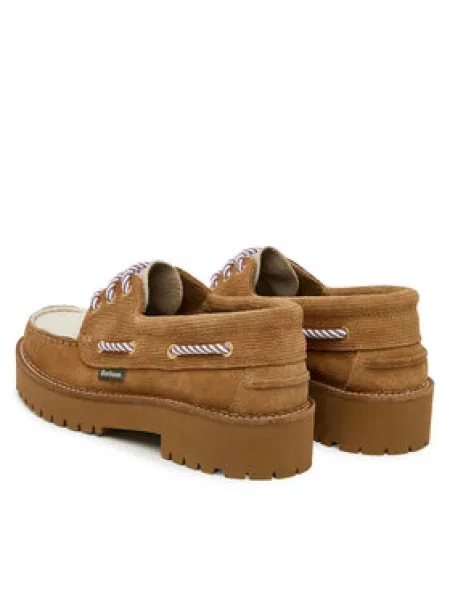 Bőr loafer Barbour barna