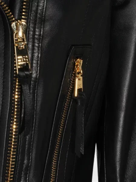 Geanta de piele Elisabetta Franchi negru