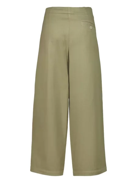 Pantaloni 120% Lino plisate verde