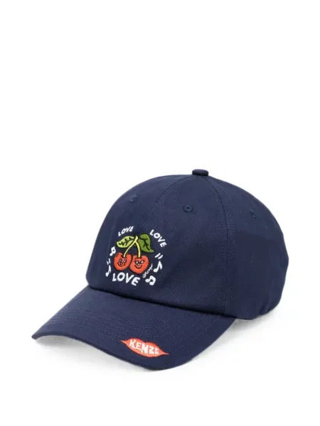 Șapcă Kenzo cu broderie albastru