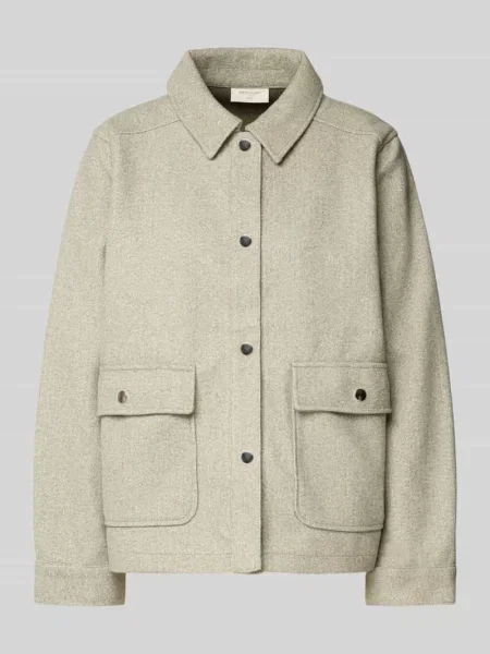 Kurtka koszulowa z listwą guzikową model ‘Yanna’ Free/quent