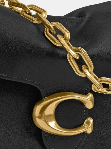 Coach чанта crossbody дамска от кожа TABBY черно