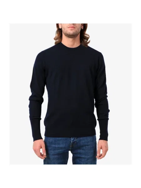 Sweter Ballantyne z kaszmiru niebieski