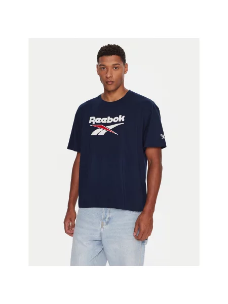 Reebok Majica Mornarsko modra