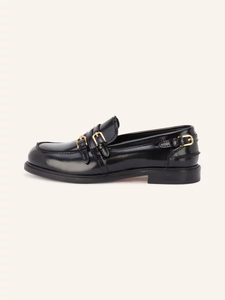 Sandro Loafersy schwarz czarne