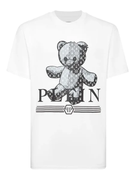 Tricou Philipp Plein teddy alb