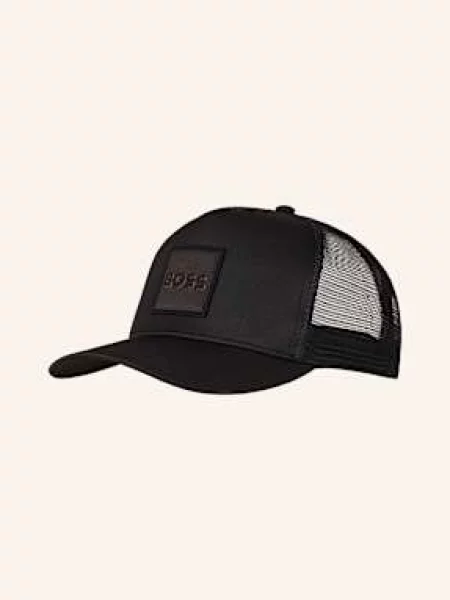 Czapka z daszkiem i naszywką z logo model ‘Elliot’ Boss Orange czarna
