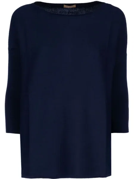 Μπλούζα Clouds με λαιμόκοψη boatneck μπλε