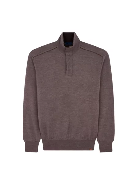 Sweter Paul & Shark wełniany brązowy