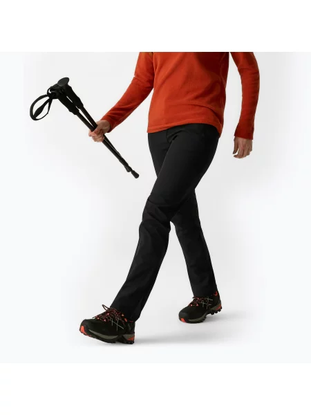 Pantaloni softshell pentru femei REGATTA Geo Softshell II black negru