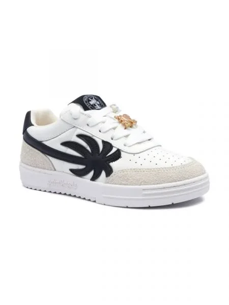Palm Angels Bőr sneakers tornacipő fehér