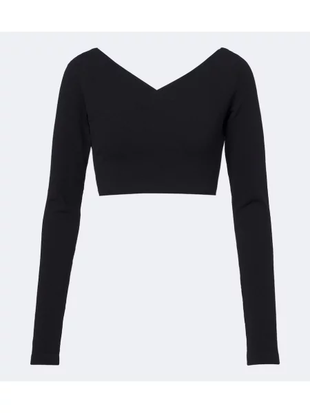 Top Alaïa plic negru