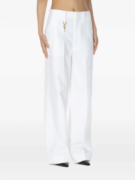 Pantaloni cu picior drept Carven alb