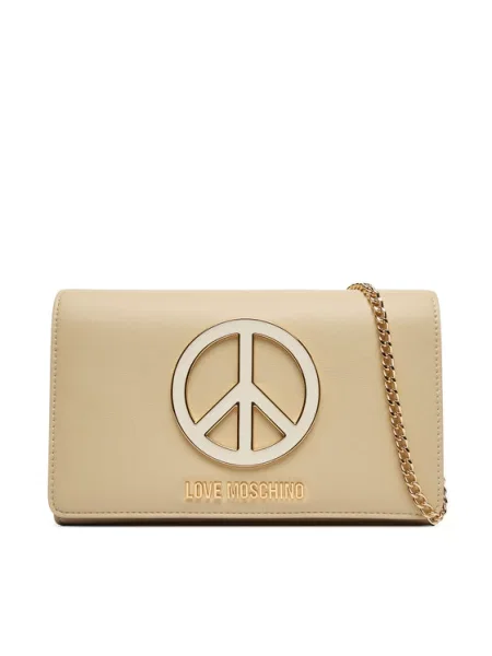 LOVE MOSCHINO Torebka Kremowy żółta