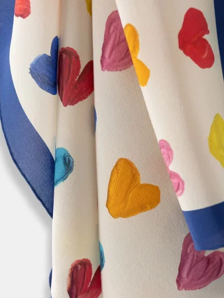 Moschino női selyem sál bézs