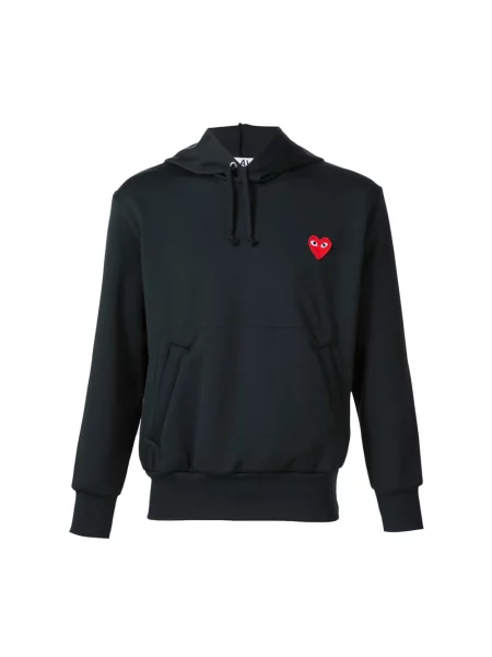 Bluza z kapturem Comme Des Garcons z kapturem czarna