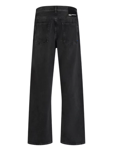 Džíny Karl Lagerfeld Jeans s 5 kapsami šedé
