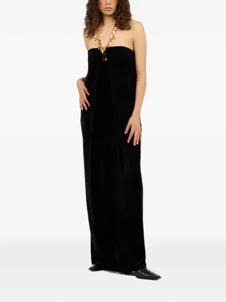 Rochie Roberto Cavalli de catifea de costum negru