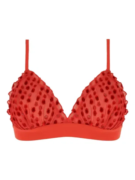 Кадифен сутиен Love Stories червено